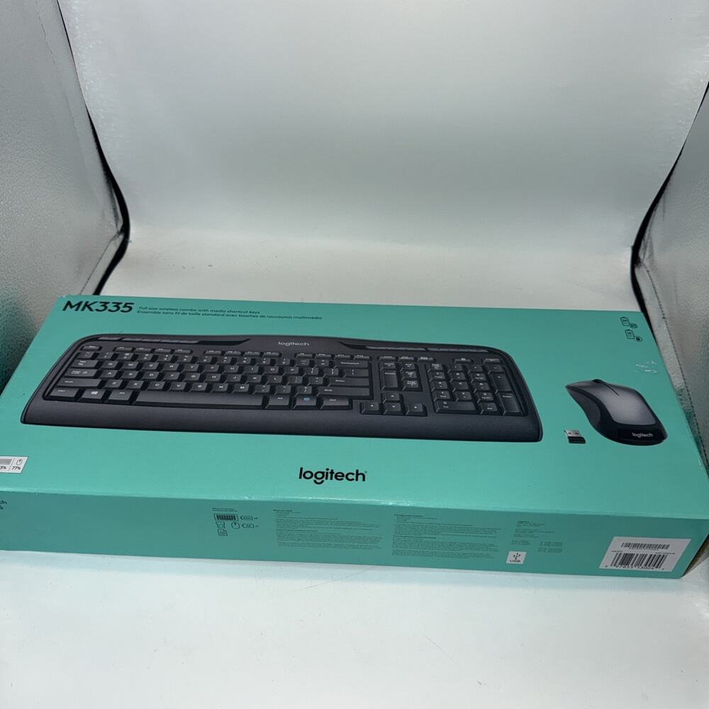 Logitech MK335 Wireless Desktop Keyboard & Mouse Combo - Black/Silver 920-008478